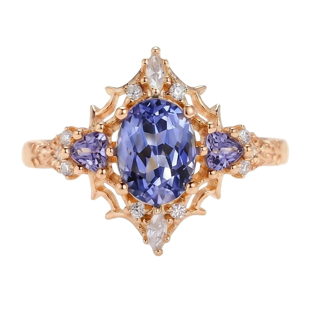 18K Rose Gold Plated, 10K Solid Rose Gold
