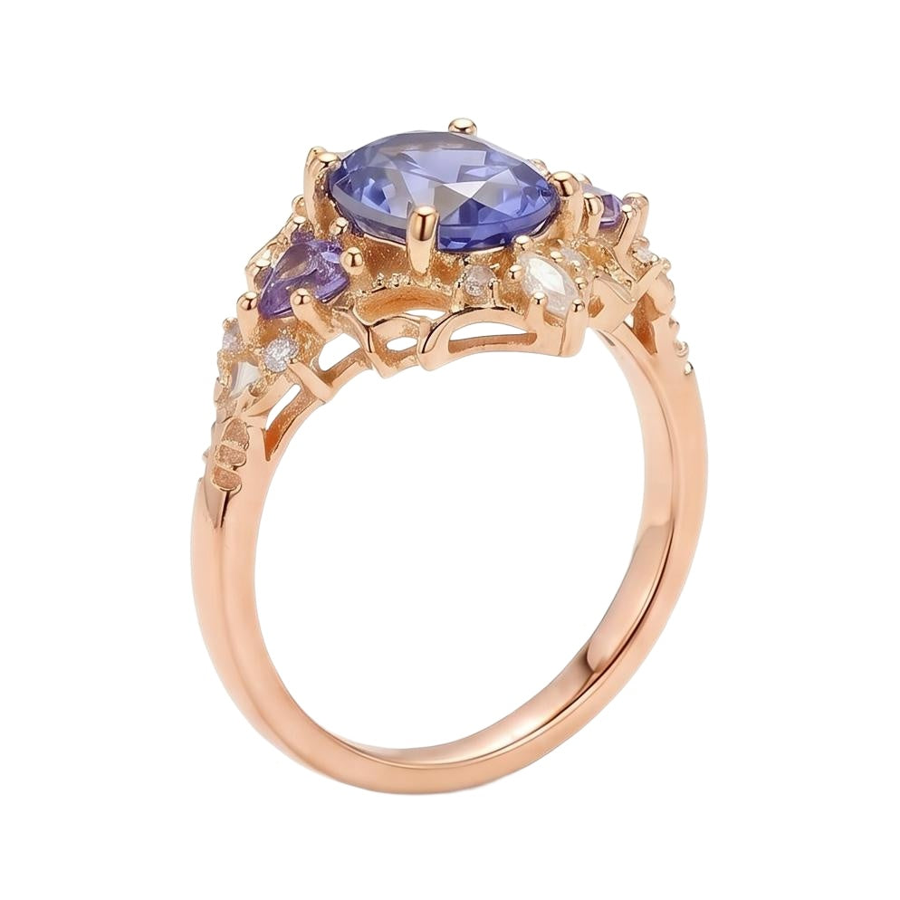 18K Rose Gold Plated, 10K Solid Rose Gold