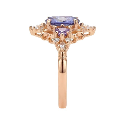 18K Rose Gold Plated, 10K Solid Rose Gold