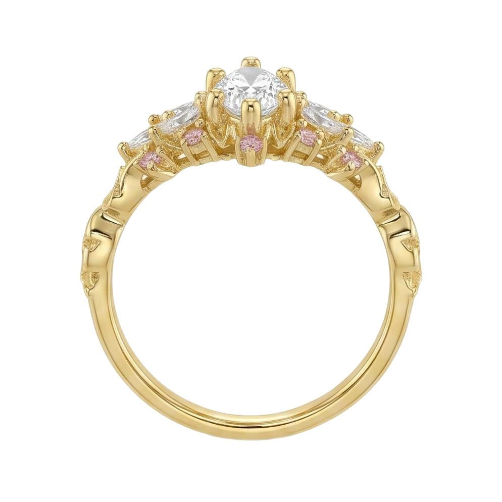 18K Yellow Gold Plated, 10K Solid Yellow Gold