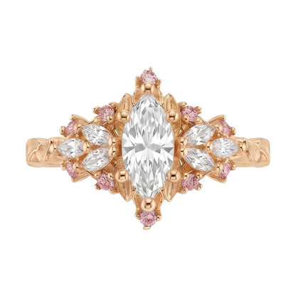 18K Rose Gold Plated, 10K Solid Rose Gold