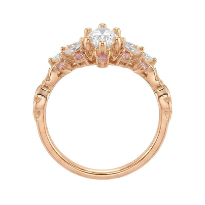 18K Rose Gold Plated, 10K Solid Rose Gold