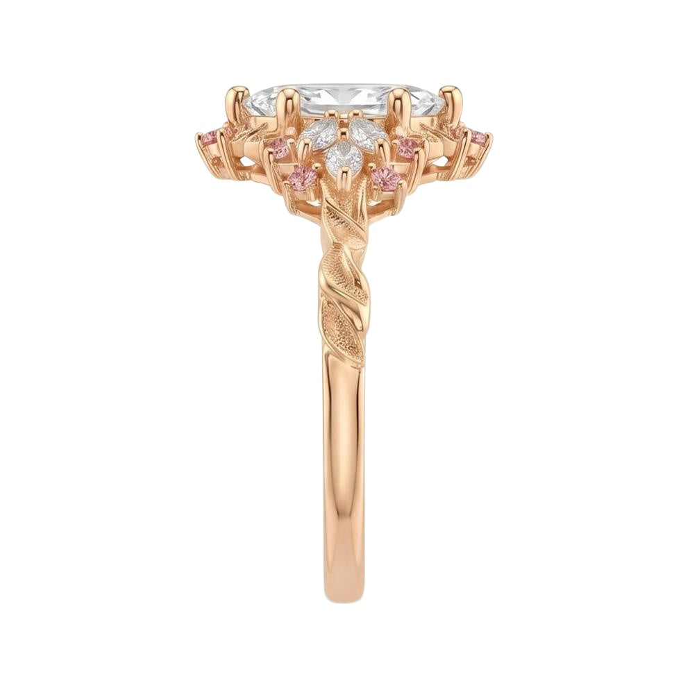 18K Rose Gold Plated, 10K Solid Rose Gold