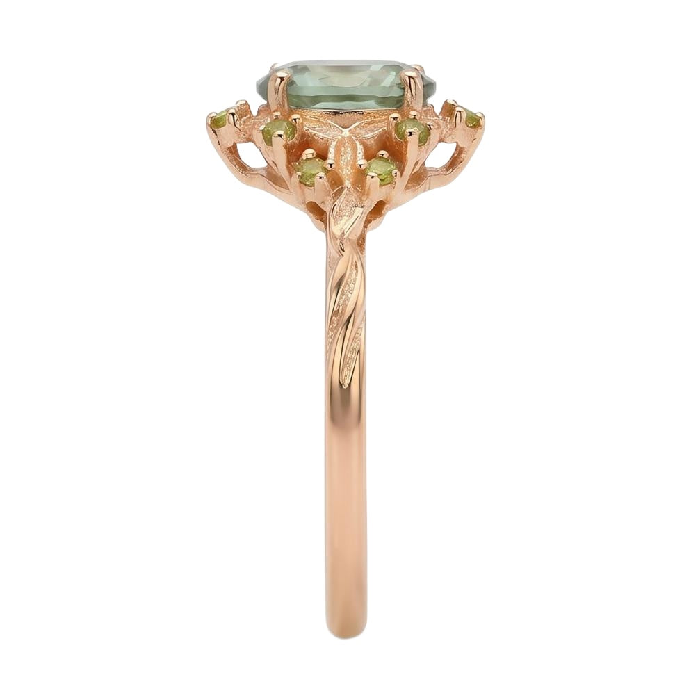 18K Rose Gold Plated, 10K Solid Rose Gold