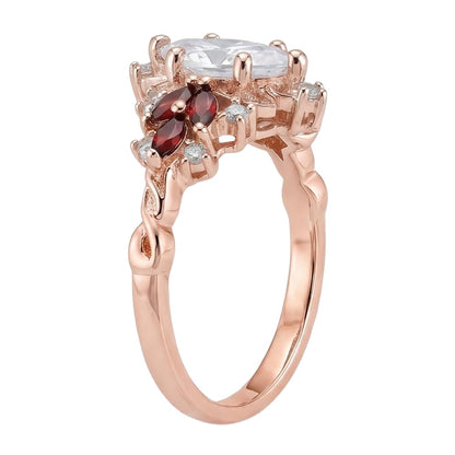18K Rose Gold Plated, 10K Solid Rose Gold