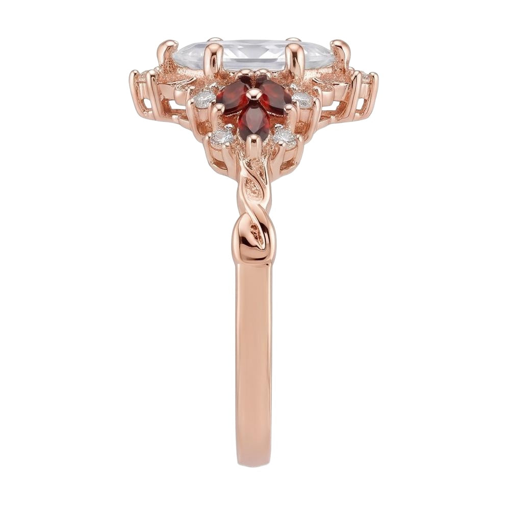 18K Rose Gold Plated, 10K Solid Rose Gold
