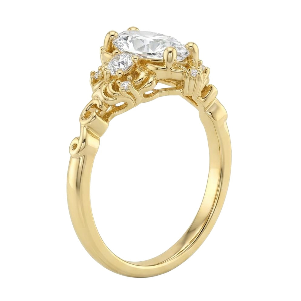18K Yellow Gold Plated, 10K Solid Yellow Gold