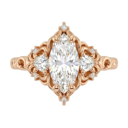 18K Rose Gold Plated, 10K Solid Rose Gold