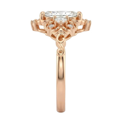 18K Rose Gold Plated, 10K Solid Rose Gold