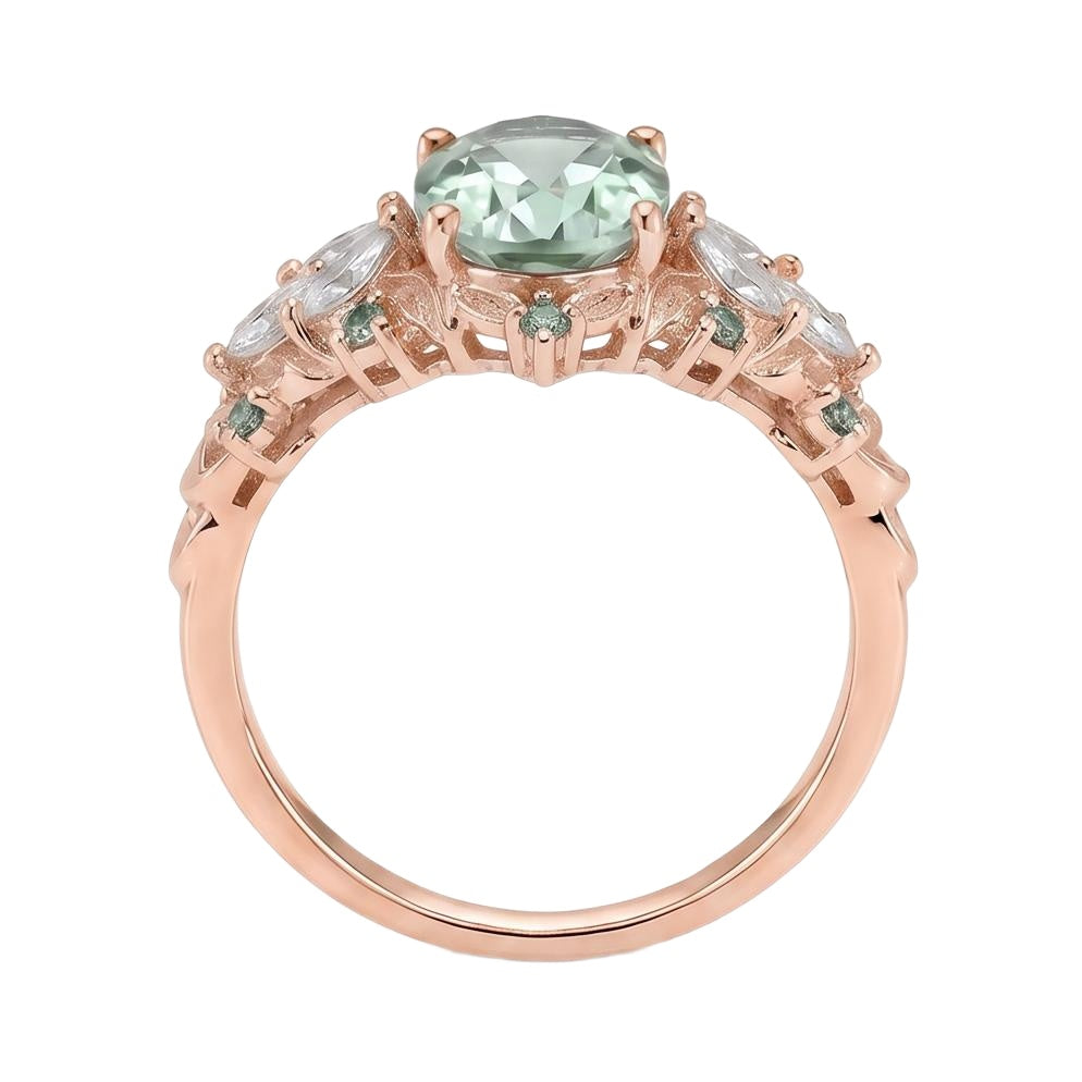 18K Rose Gold Plated, 10K Solid Rose Gold