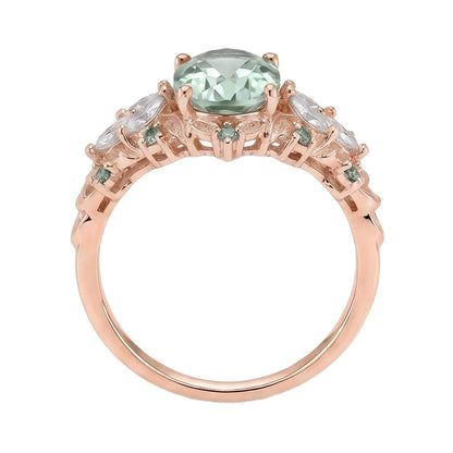18K Rose Gold Plated, 10K Solid Rose Gold