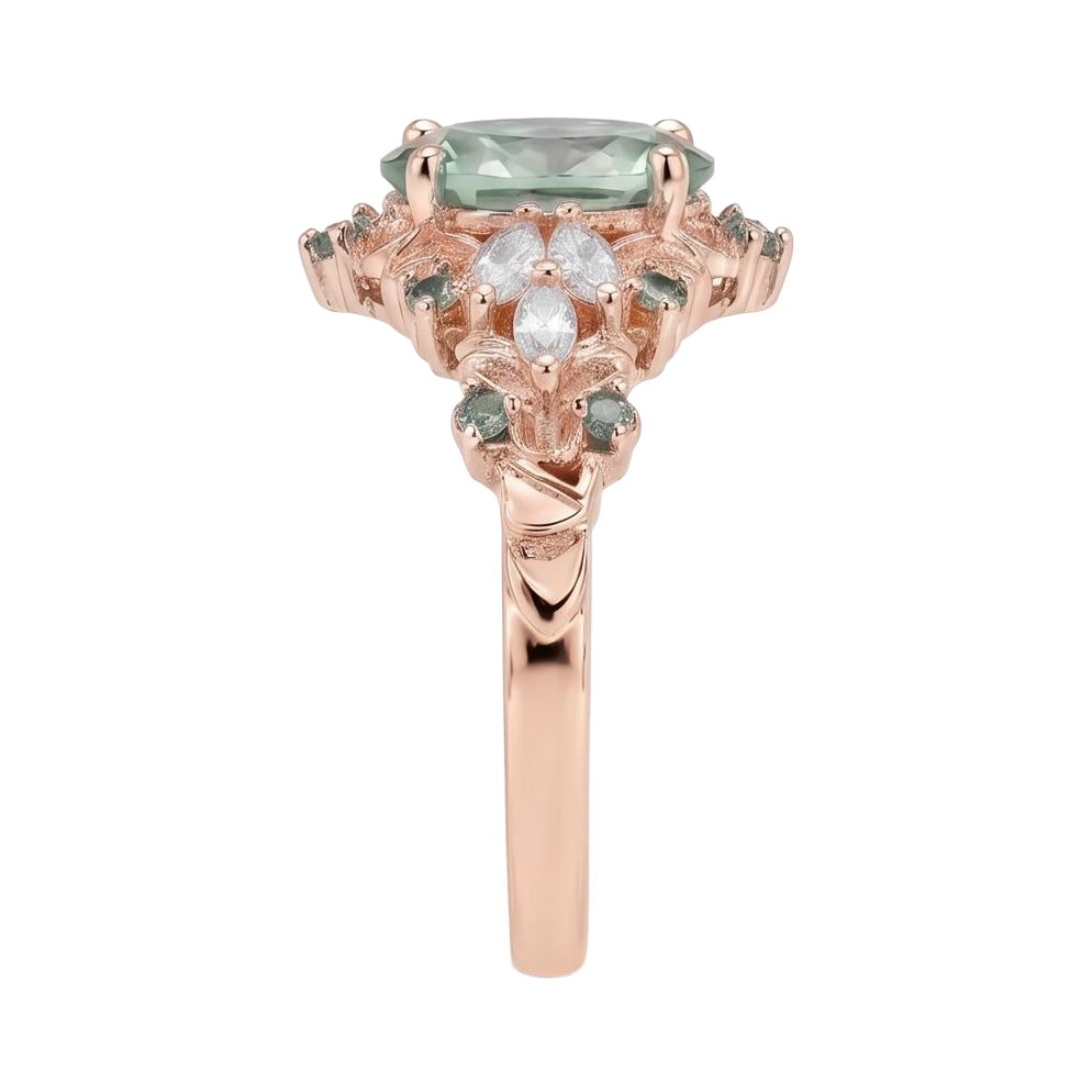 18K Rose Gold Plated, 10K Solid Rose Gold