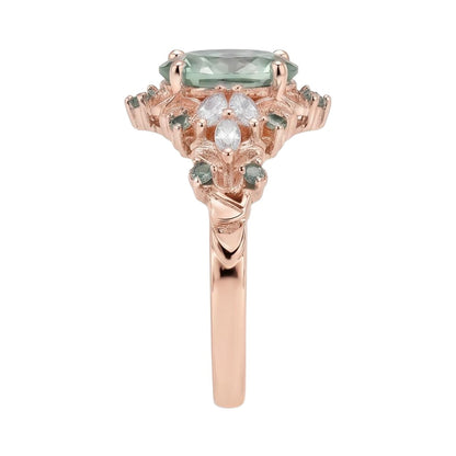 18K Rose Gold Plated, 10K Solid Rose Gold