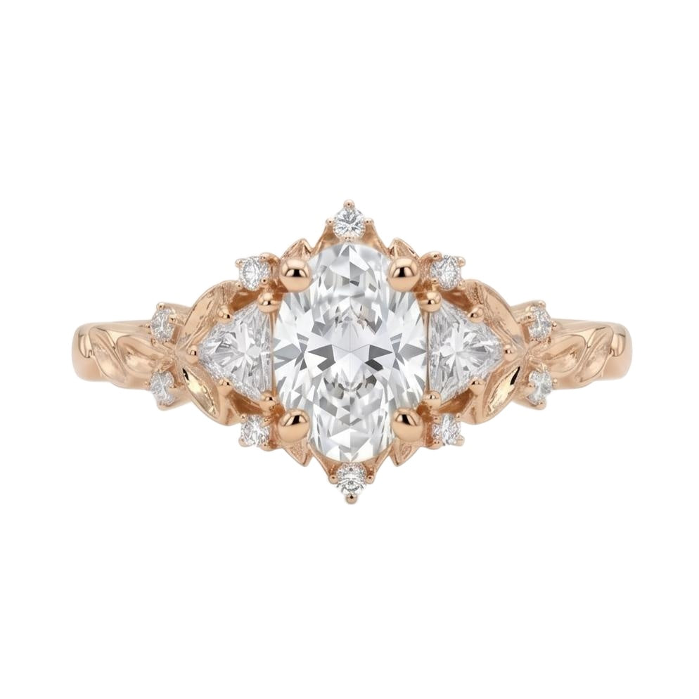 18K Rose Gold Plated, 10K Solid Rose Gold