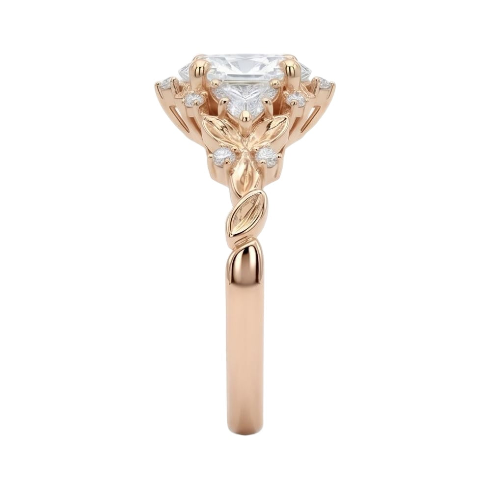 18K Rose Gold Plated, 10K Solid Rose Gold