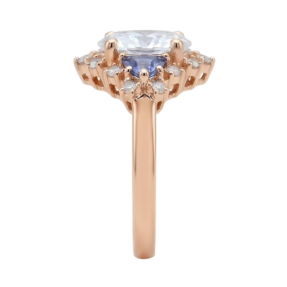 18K Rose Gold Plated, 10K Solid Rose Gold