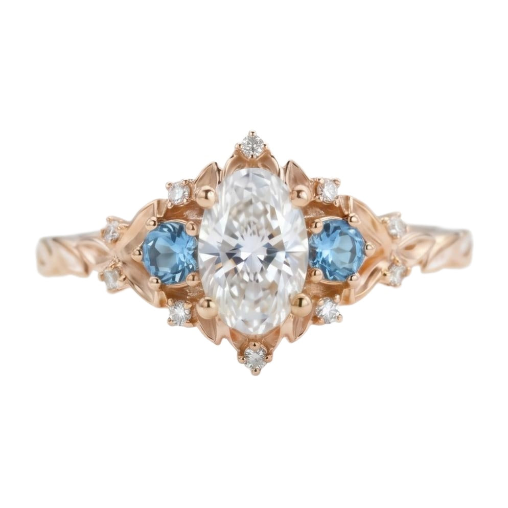 18K Rose Gold Plated, 10K Solid Rose Gold