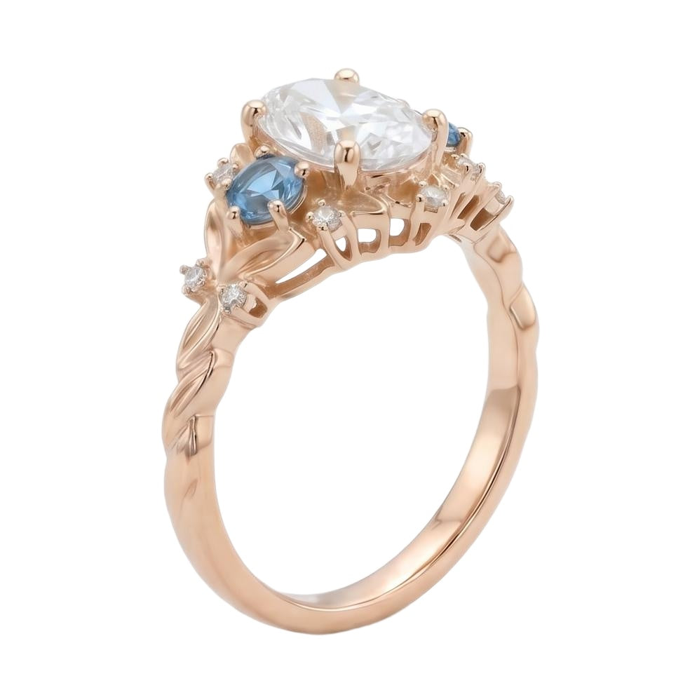 18K Rose Gold Plated, 10K Solid Rose Gold