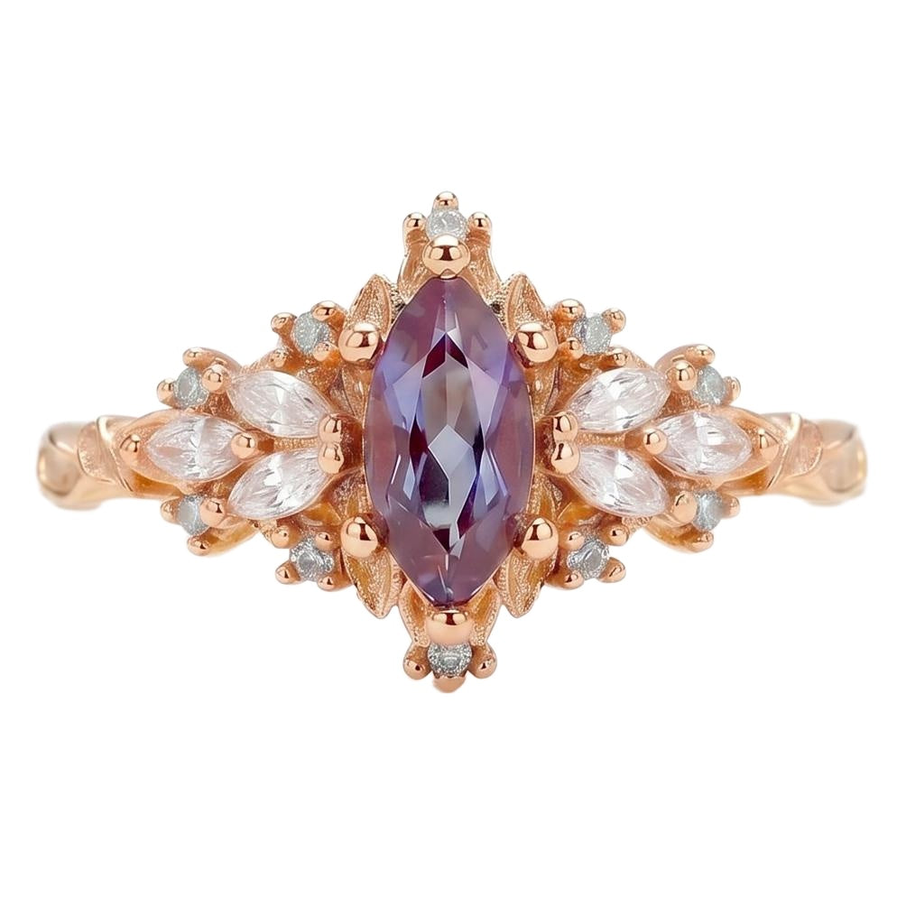 18K Rose Gold Plated, 10K Solid Rose Gold