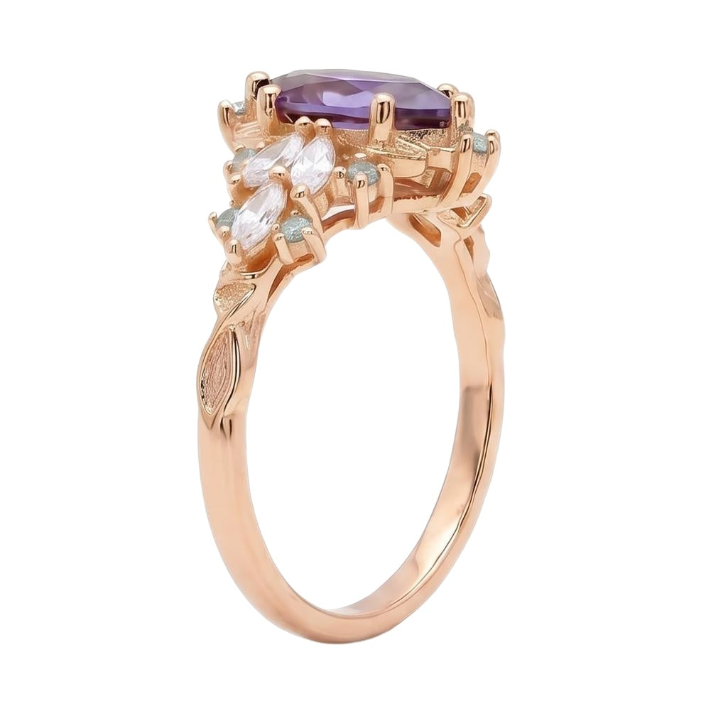 18K Rose Gold Plated, 10K Solid Rose Gold