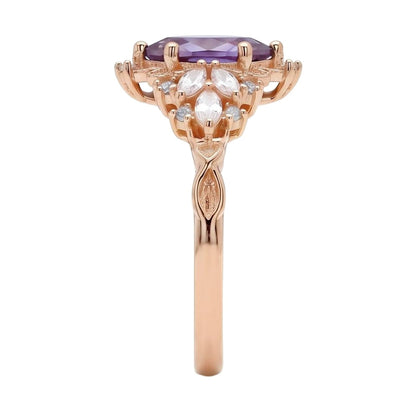18K Rose Gold Plated, 10K Solid Rose Gold