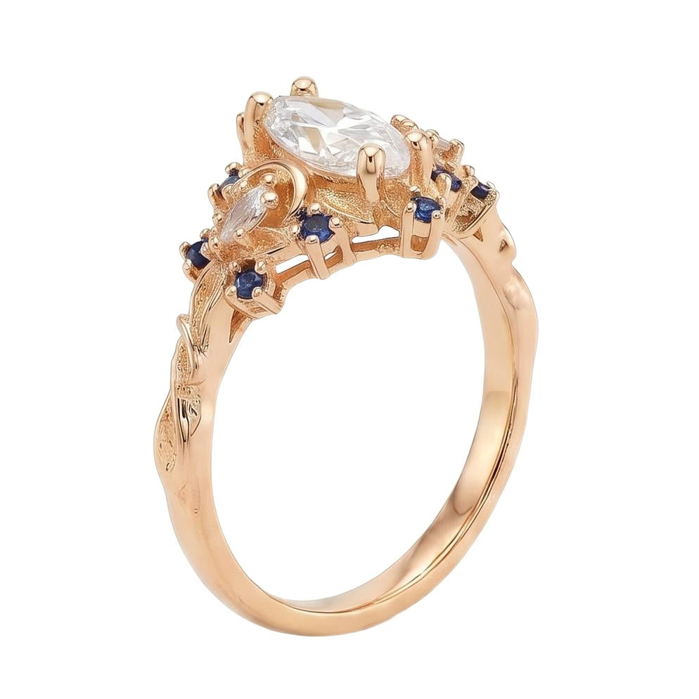 18K Rose Gold Plated, 10K Solid Rose Gold
