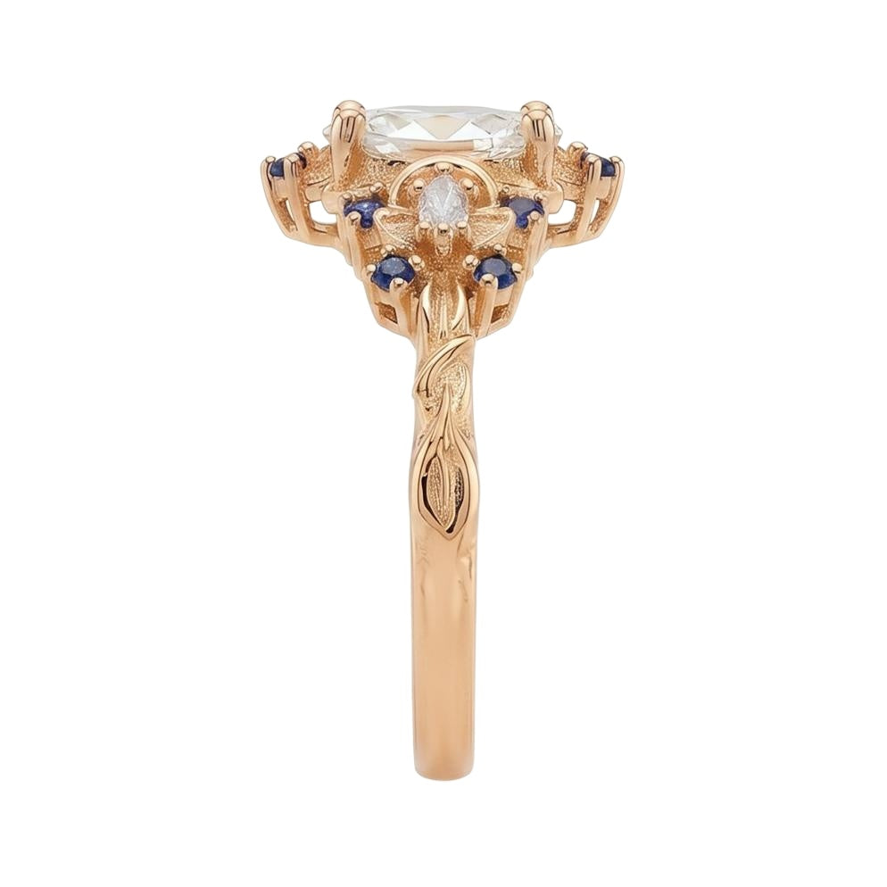 18K Rose Gold Plated, 10K Solid Rose Gold
