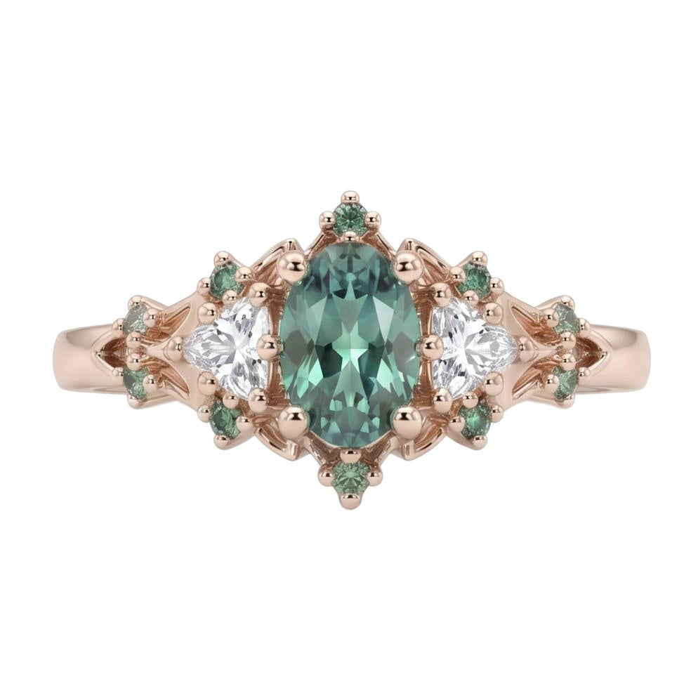 18K Rose Gold Plated, 10K Solid Rose Gold