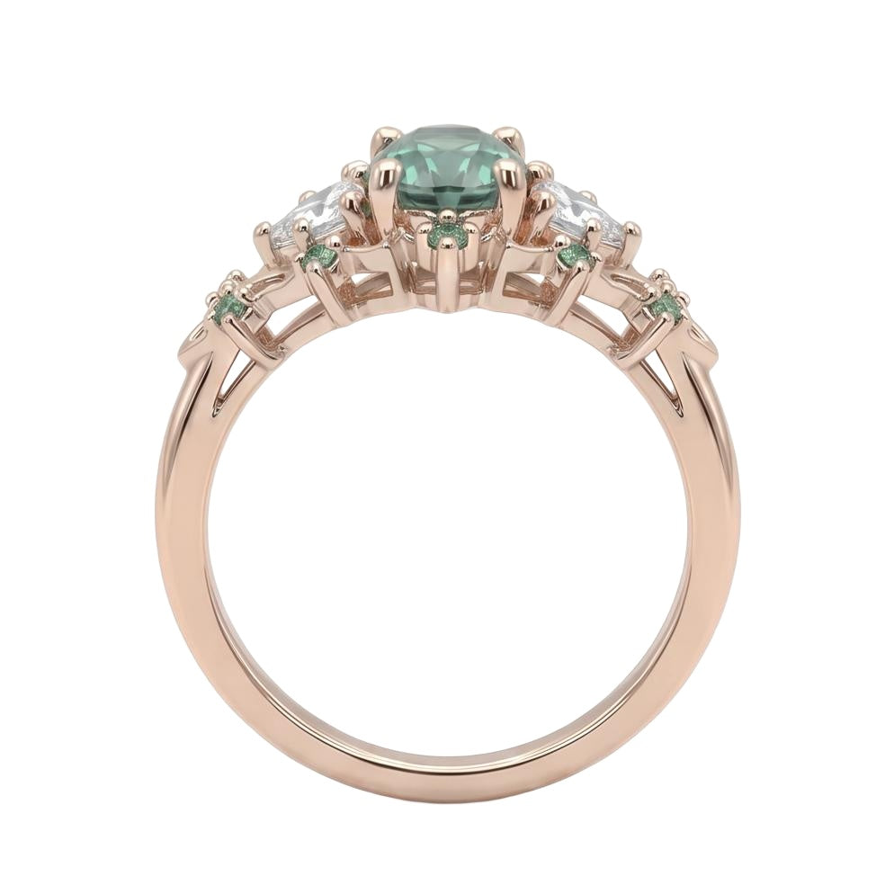 18K Rose Gold Plated, 10K Solid Rose Gold