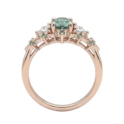 18K Rose Gold Plated, 10K Solid Rose Gold