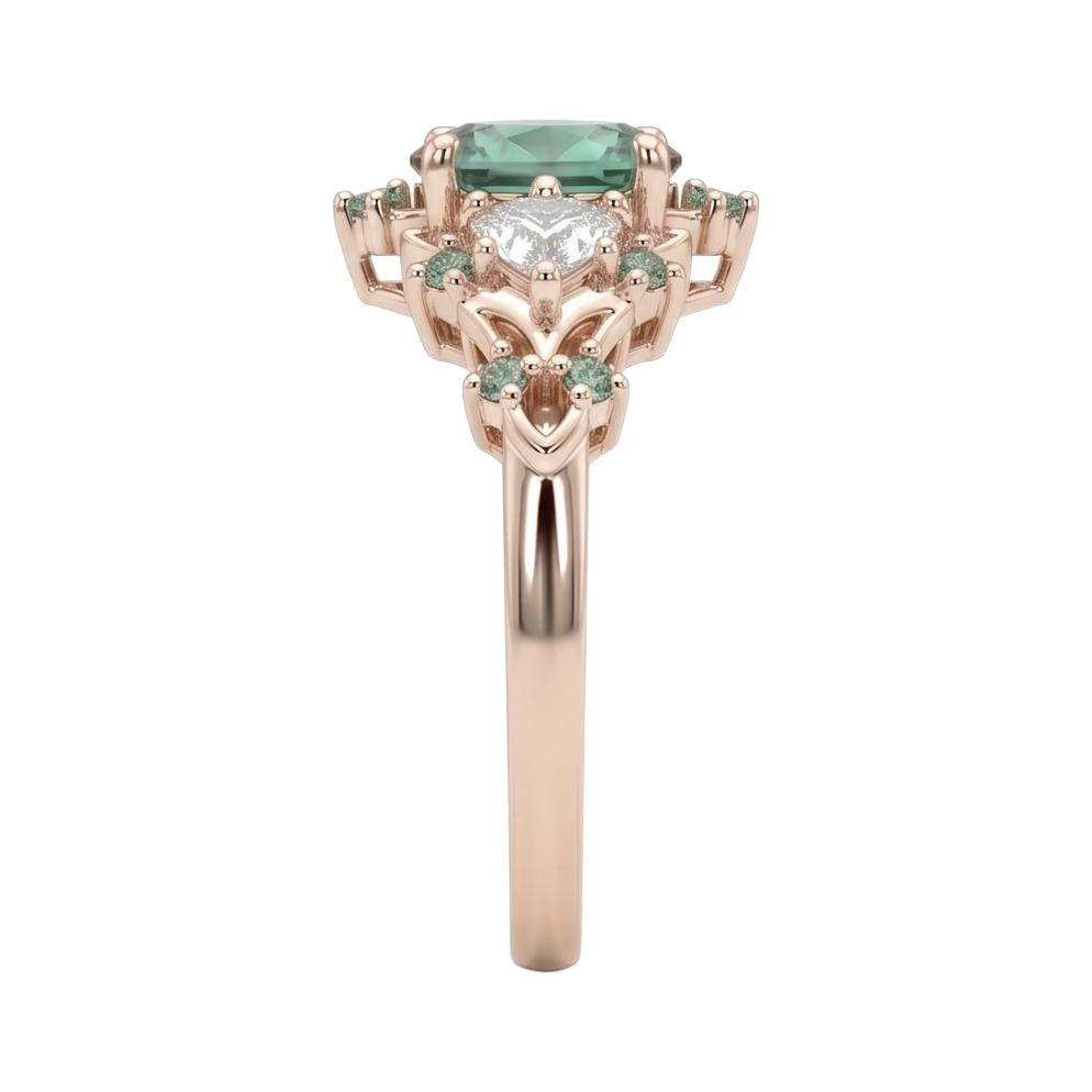 18K Rose Gold Plated, 10K Solid Rose Gold