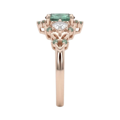 18K Rose Gold Plated, 10K Solid Rose Gold