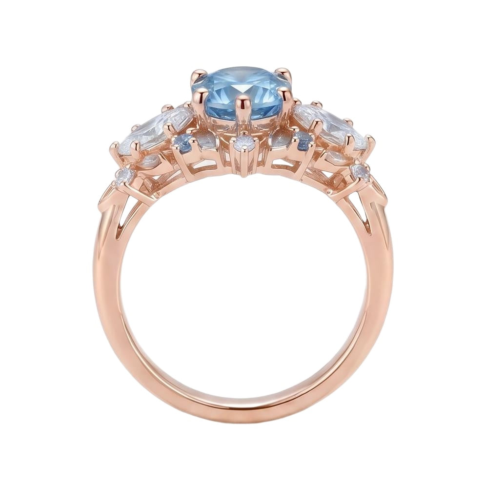 18K Rose Gold Plated, 10K Solid Rose Gold