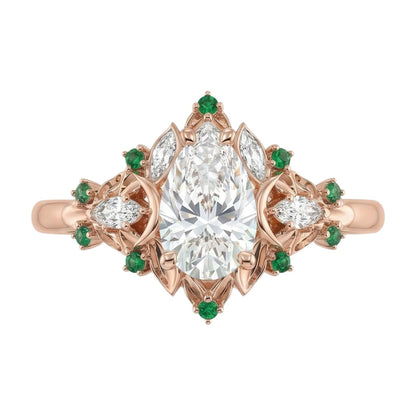 18K Rose Gold Plated, 10K Solid Rose Gold