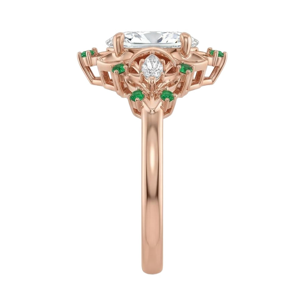 18K Rose Gold Plated, 10K Solid Rose Gold