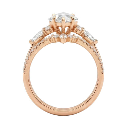 18K Rose Gold Plated, 10K Solid Rose Gold