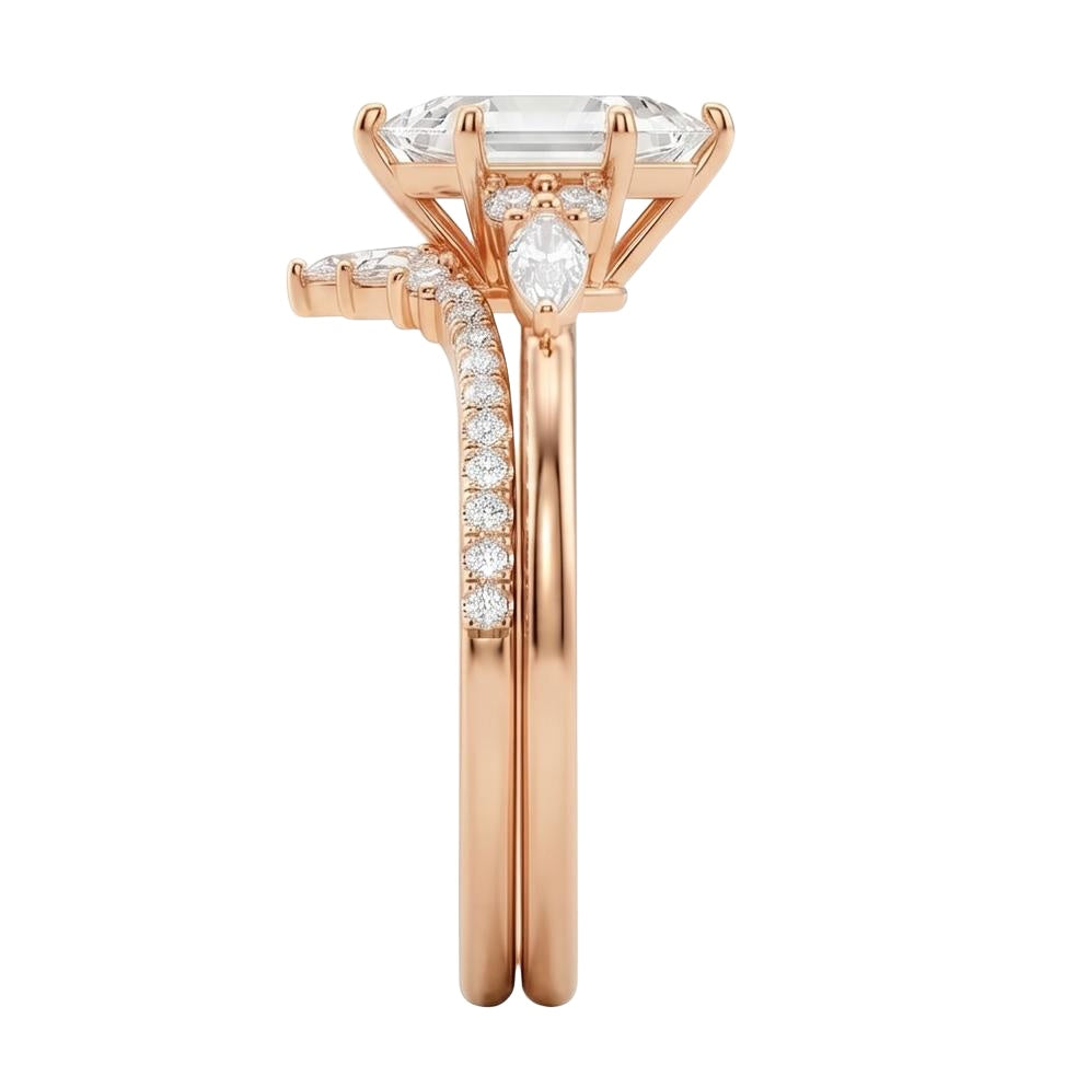 18K Rose Gold Plated, 10K Solid Rose Gold