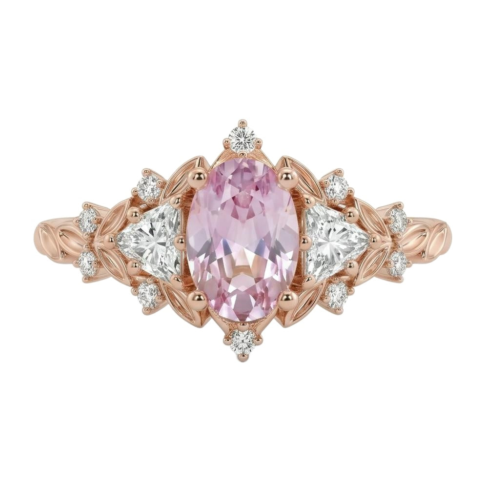 18K Rose Gold Plated, 10K Solid Rose Gold