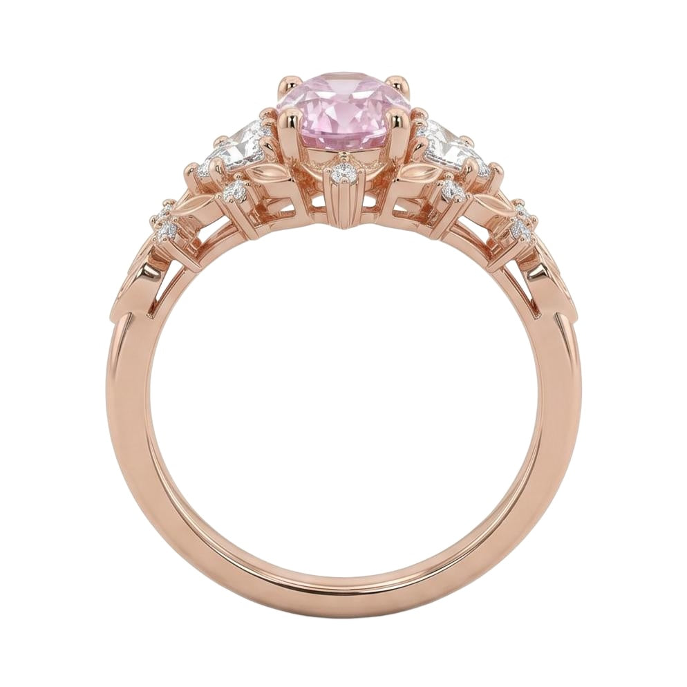 18K Rose Gold Plated, 10K Solid Rose Gold
