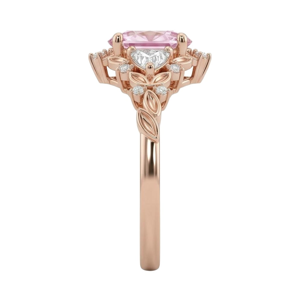 18K Rose Gold Plated, 10K Solid Rose Gold