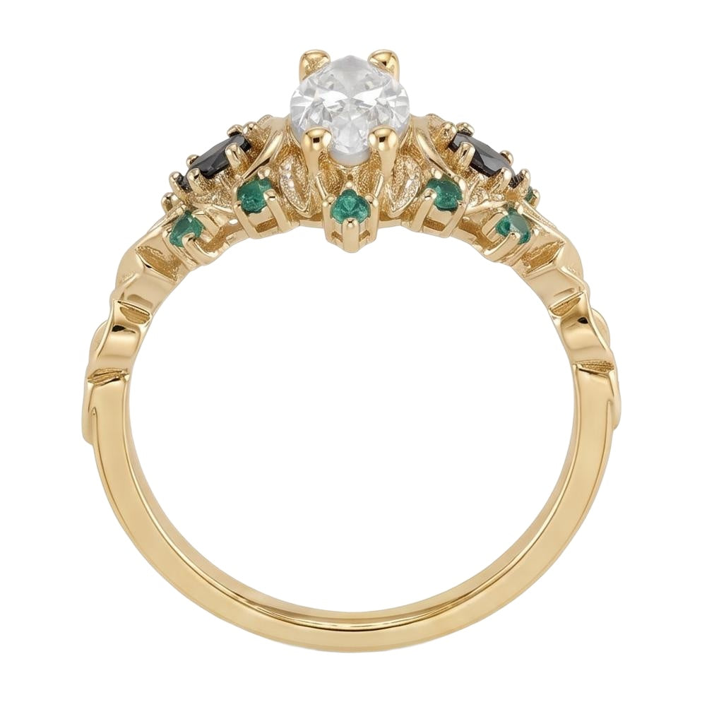 18K Yellow Gold Plated, 10K Solid Yellow Gold