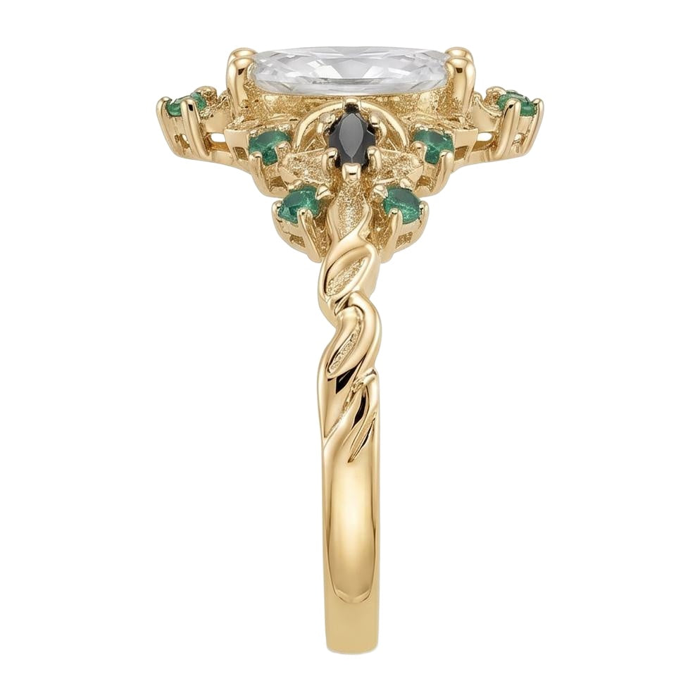 18K Yellow Gold Plated, 10K Solid Yellow Gold