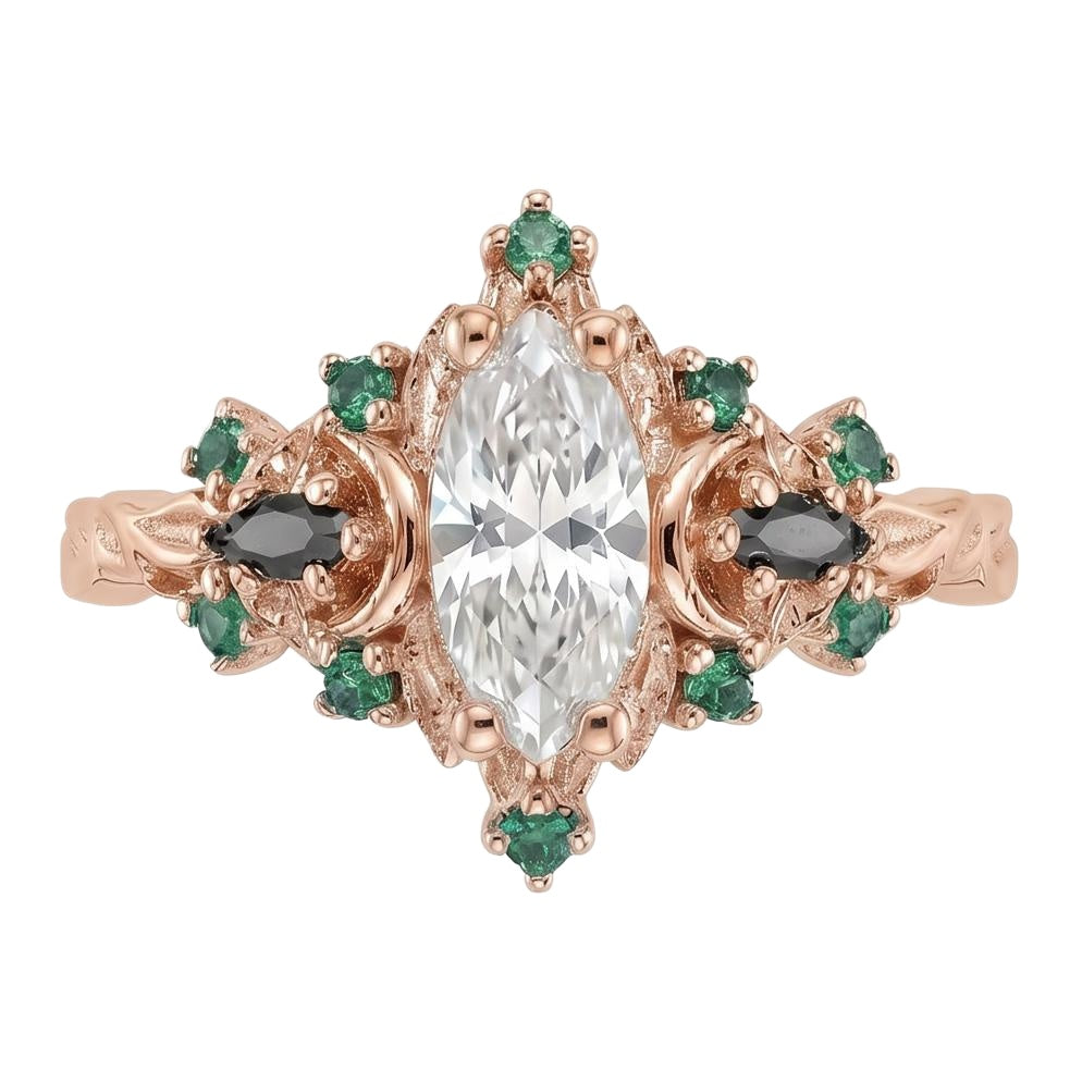 18K Rose Gold Plated, 10K Solid Rose Gold