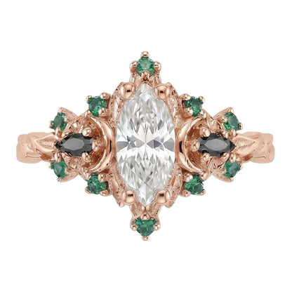 18K Rose Gold Plated, 10K Solid Rose Gold