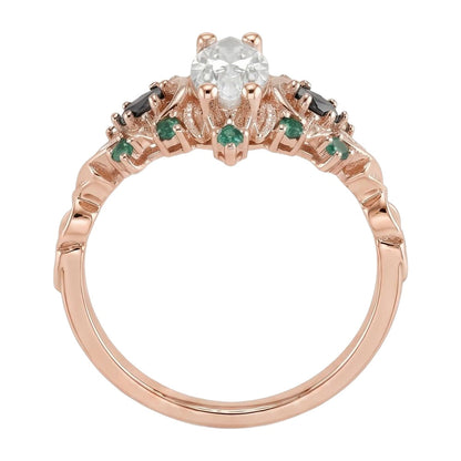 18K Rose Gold Plated, 10K Solid Rose Gold