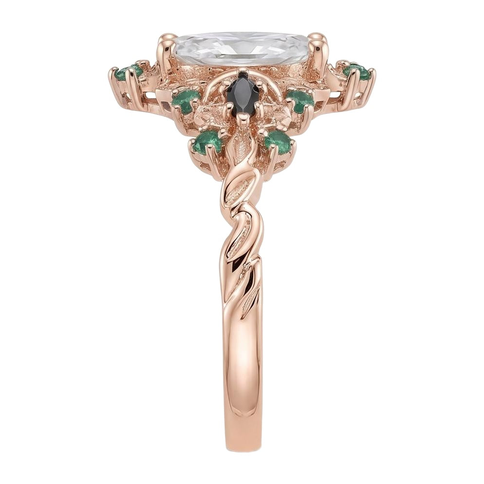 18K Rose Gold Plated, 10K Solid Rose Gold