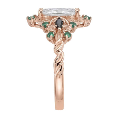 18K Rose Gold Plated, 10K Solid Rose Gold