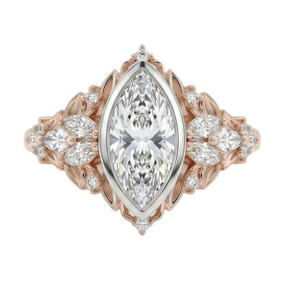 18K Rose Gold Plated, 10K Solid Rose Gold