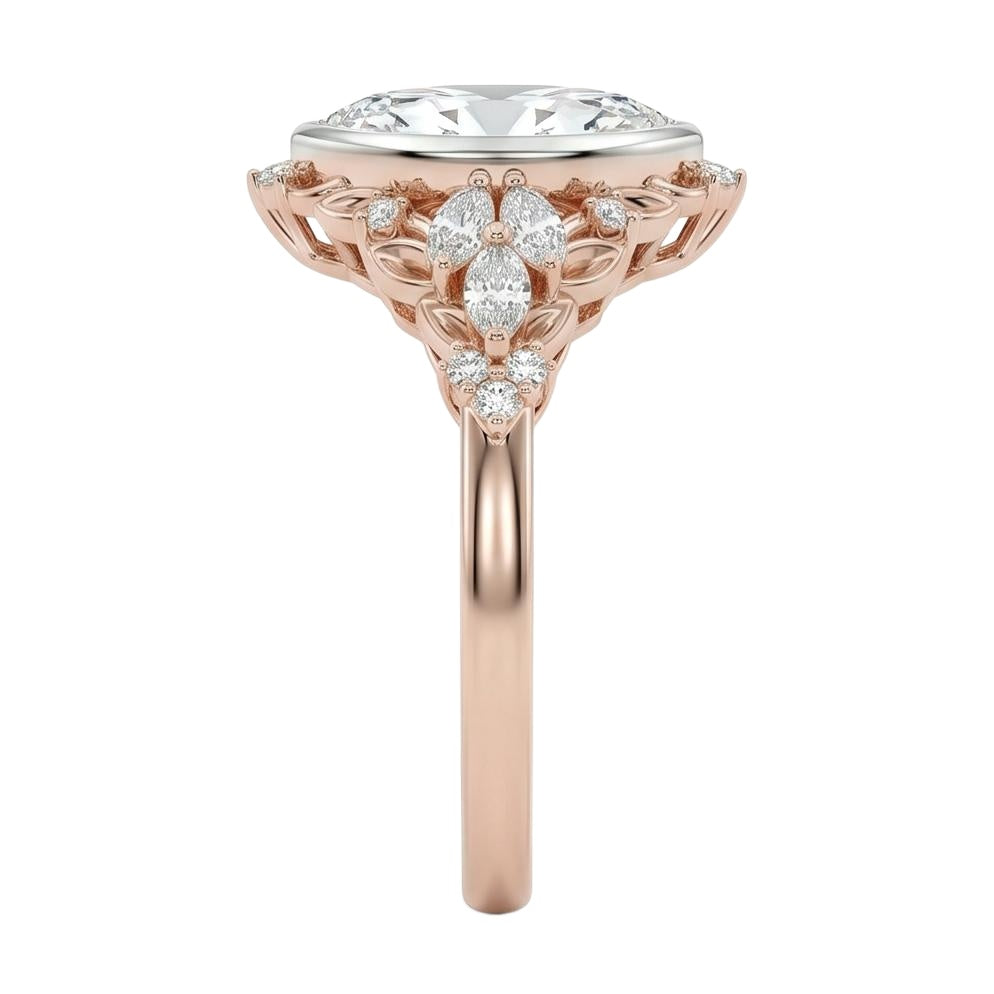 18K Rose Gold Plated, 10K Solid Rose Gold