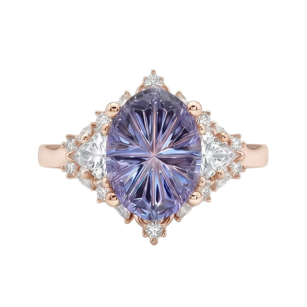 18K Rose Gold Plated, 10K Solid Rose Gold